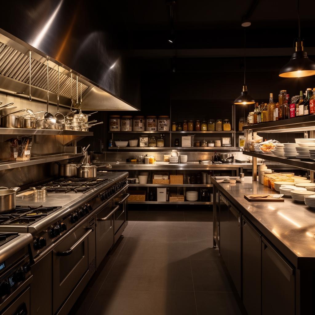 Cozinha profissional industrial para food service